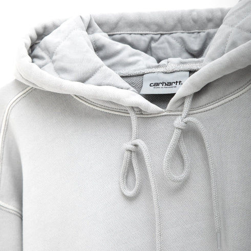 Carhartt WIP Hooded Nelson Sweat Sonic Silver Garment Dyed I029963.1YE.GD.03 Degli Uberti